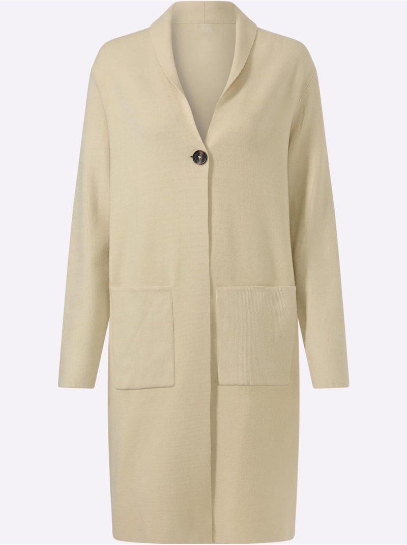 Gilet 50% viscose - taille standard - helline Sable - Kiabi