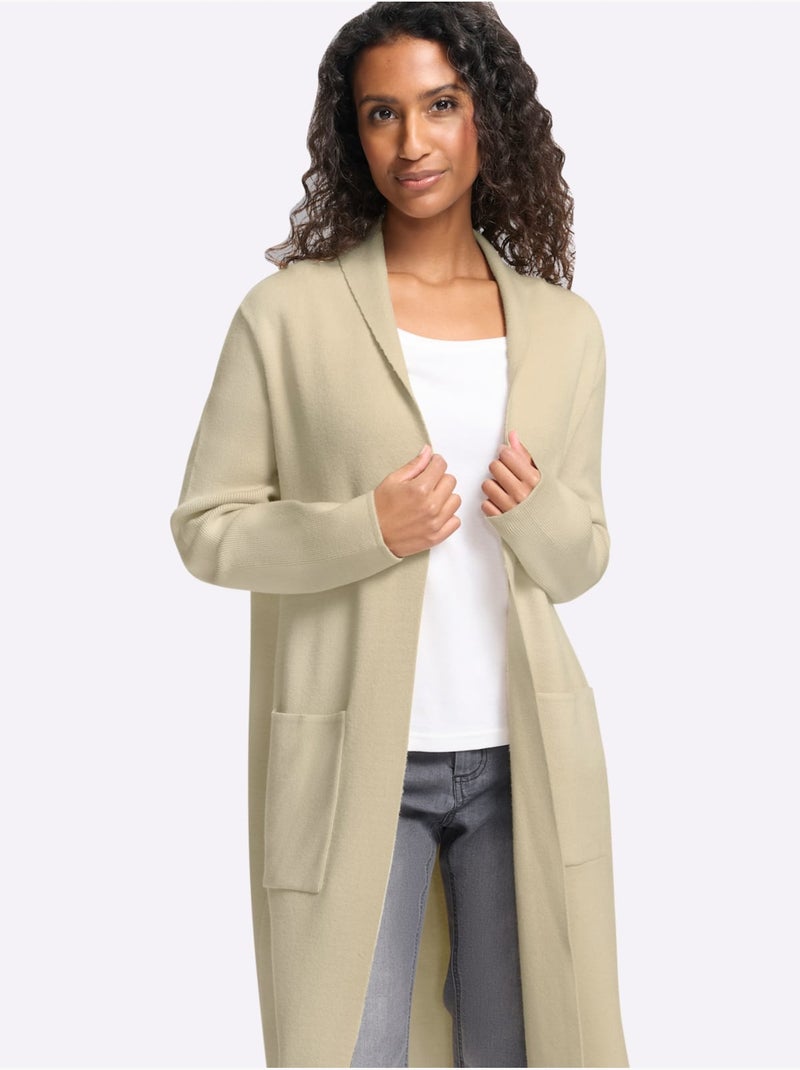 Gilet 50% viscose - taille standard - helline Sable - Kiabi