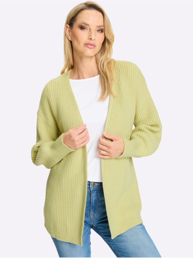 Gilet 50% Viscose - Taille Standard - helline Vert pistache - Kiabi