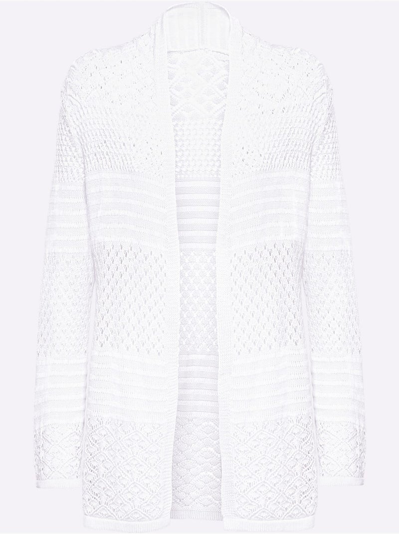 Gilet 60% Coton - Taille Standard - helline Blanc - Kiabi