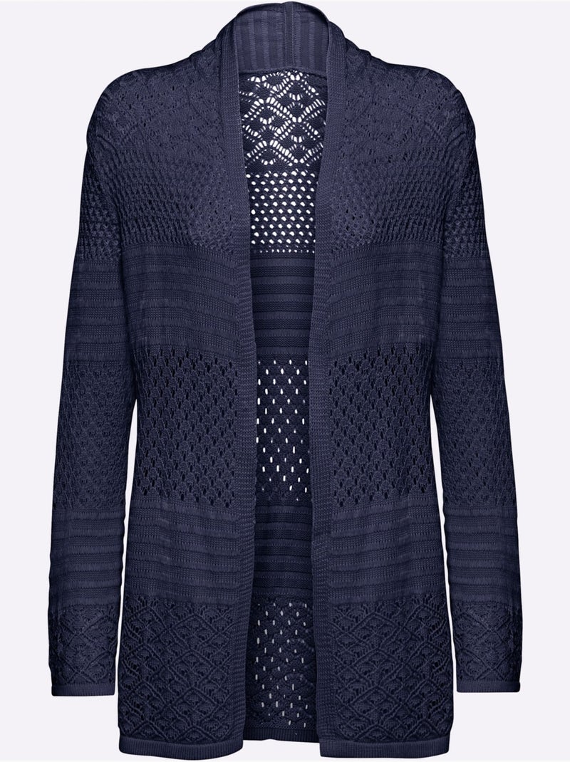 Gilet 60% Coton - Taille Standard - helline Bleu nuit - Kiabi