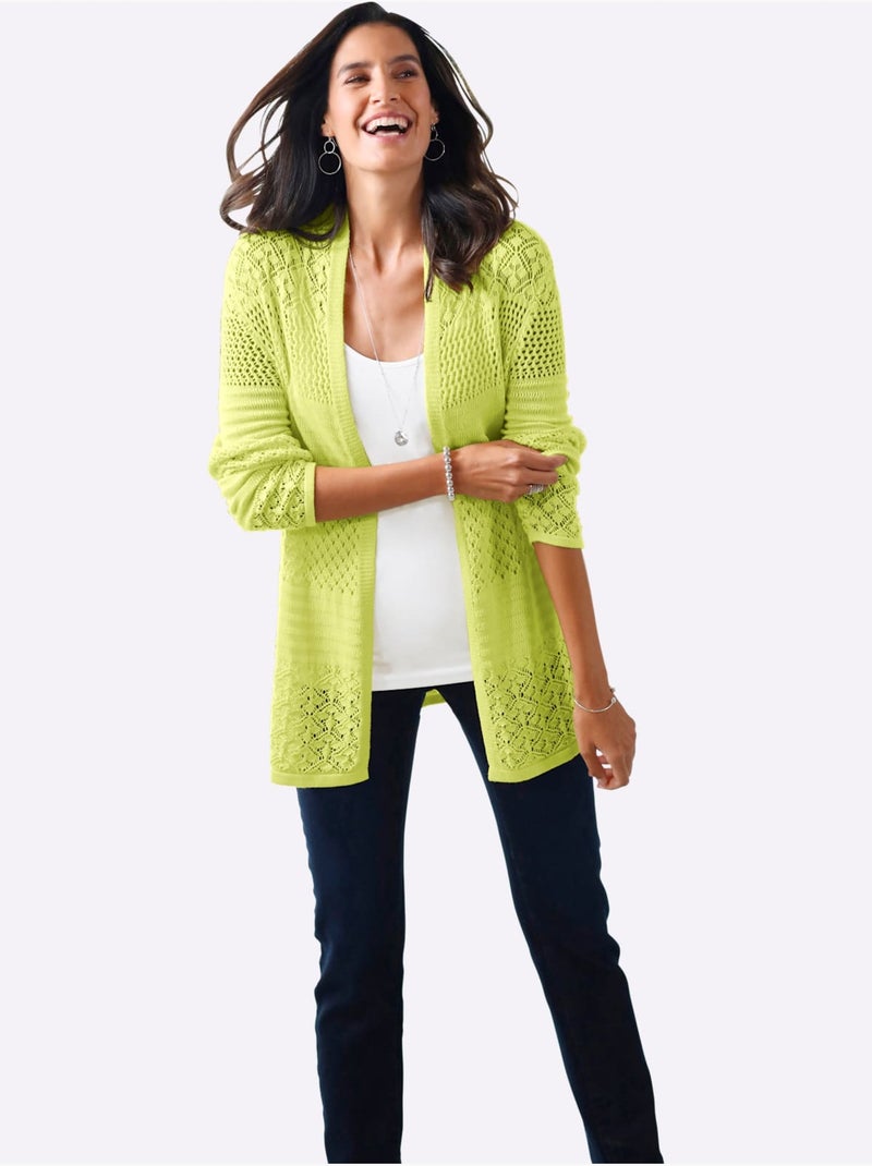 Gilet 60% Coton - Taille Standard - helline Vert pistache - Kiabi