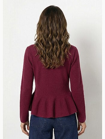 Gilet à basques avec boutons métallisés - AFIBEL