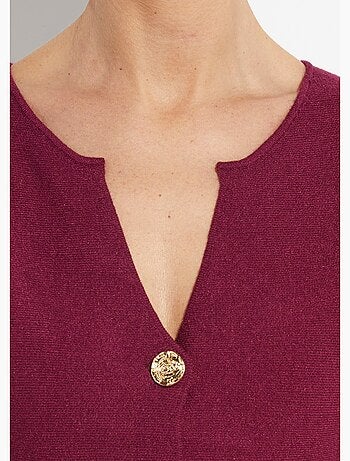 Gilet à basques avec boutons métallisés