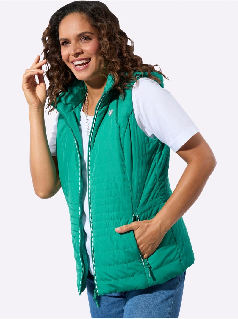 Gilet à Capuche Capuche Amovible - Taille Standard - Witt Vert émeraude - Kiabi