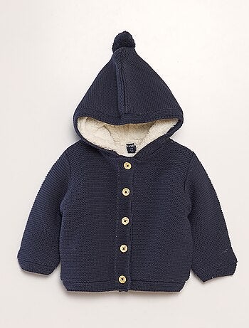 Gilet à capuche doublé en sherpa