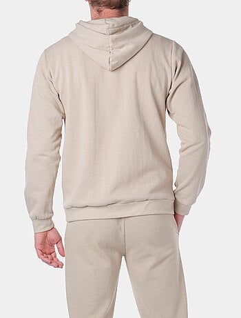 Gilet à capuche en maille piquée