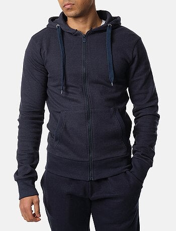 Gilet à capuche en maille piquée