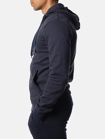 Gilet à capuche en maille piquée