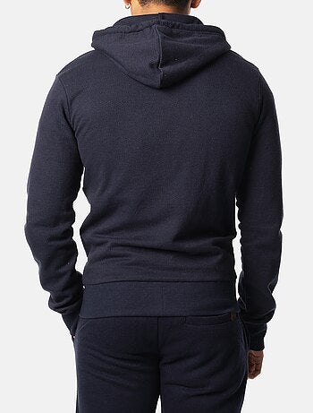 Gilet à capuche en maille piquée