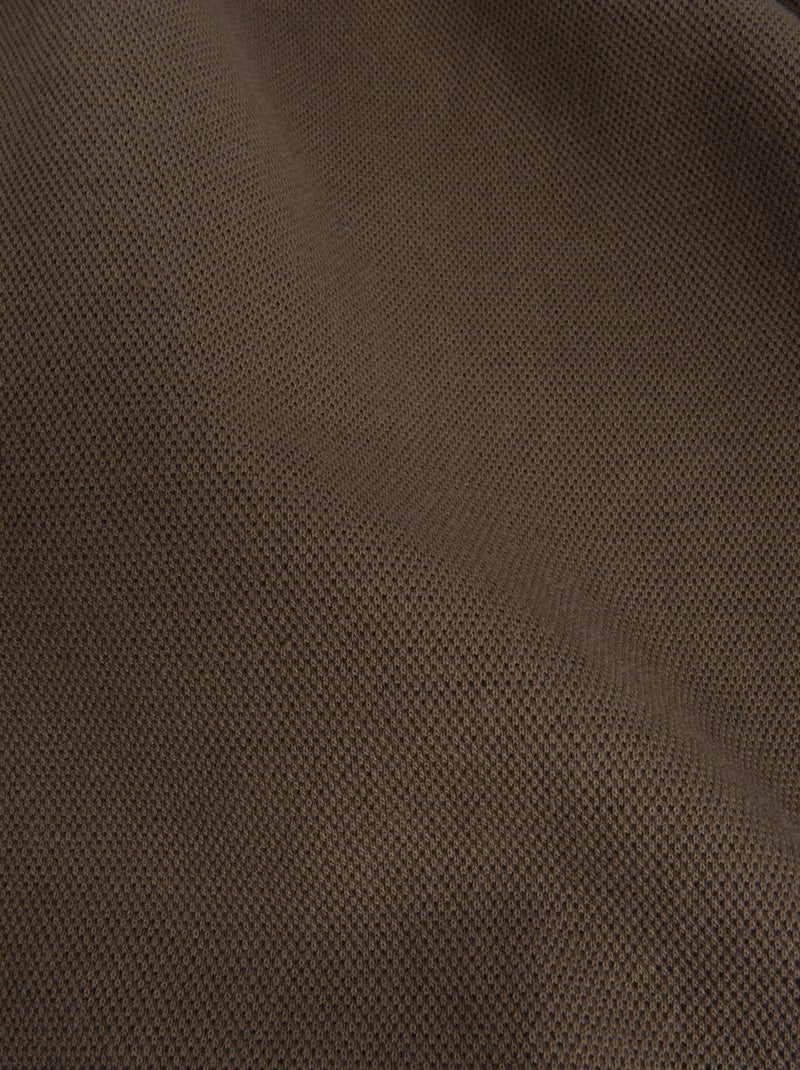 Gilet à capuche en maille piquée Kaki - Kiabi