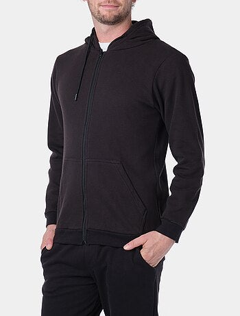 Gilet à capuche en maille piquée