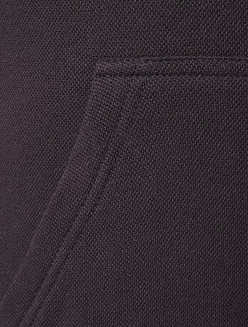 Gilet à capuche en maille piquée