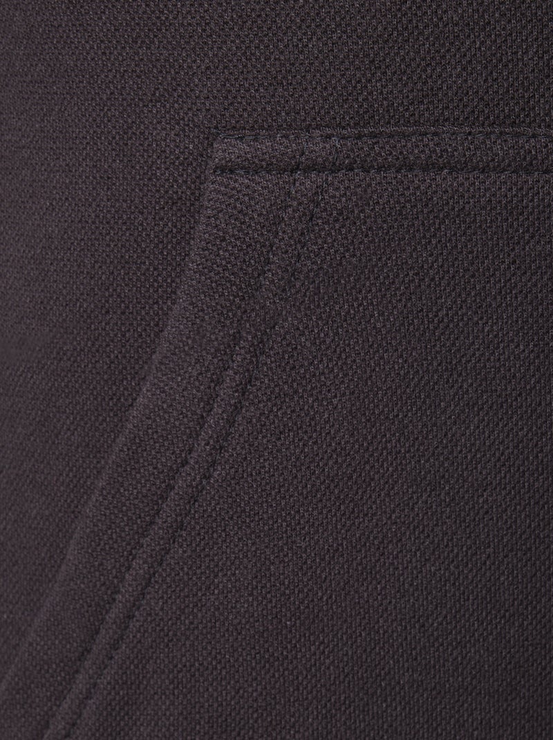 Gilet à capuche en maille piquée Noir - Kiabi