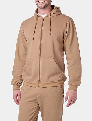 Gilet à capuche en maille piquée