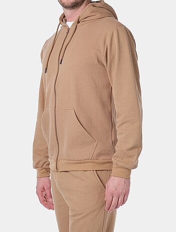 Gilet à capuche en maille piquée