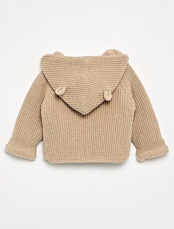 Gilet à capuche intérieur moutonné