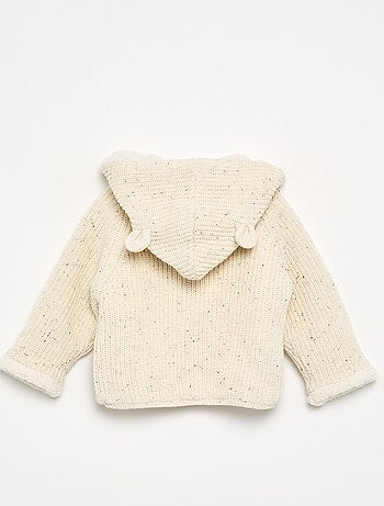 Gilet à capuche intérieur moutonné