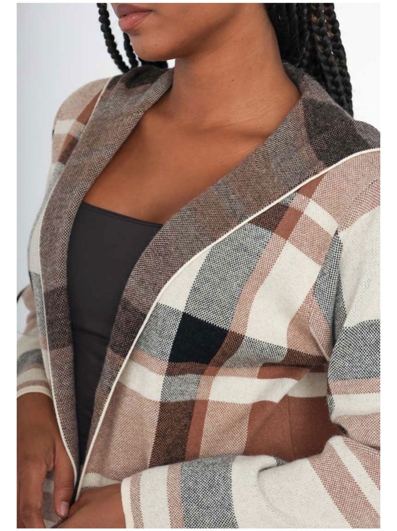 Gilet A Capuche Kebello Beige - Kiabi