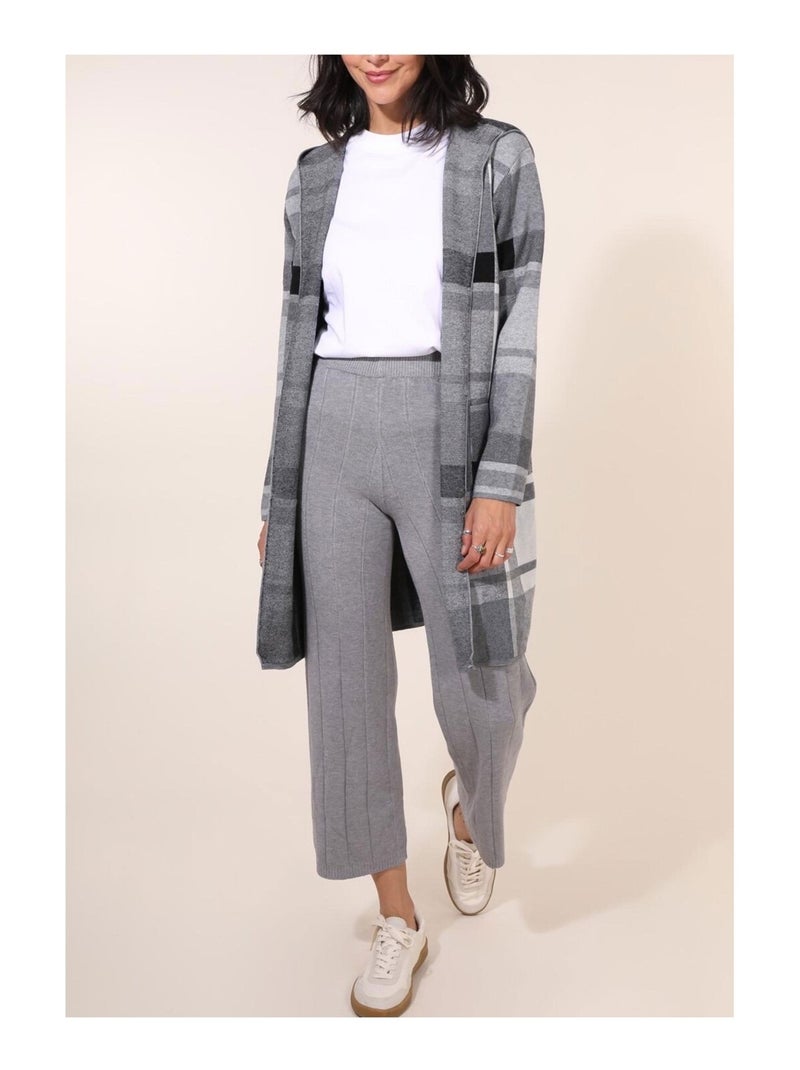 Gilet A Capuche Kebello Gris - Kiabi