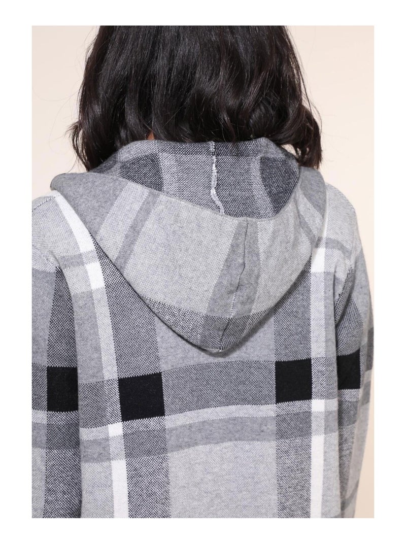 Gilet A Capuche Kebello Gris - Kiabi