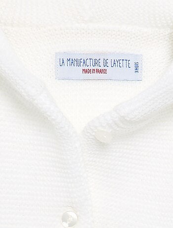 Gilet à capuche 'La manufacture de layette'