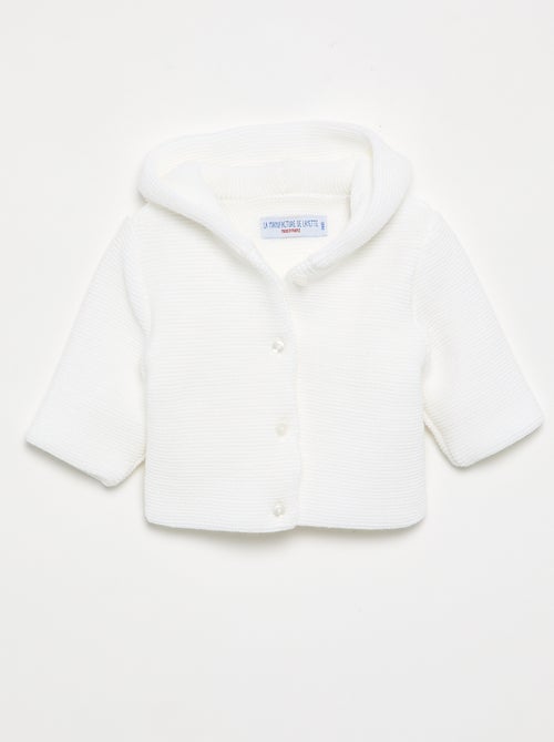 Gilet à capuche 'La manufacture de layette' - Kiabi
