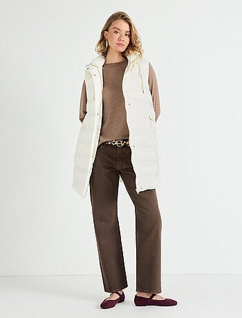 Gilet à capuche matelassé, MO Fashion