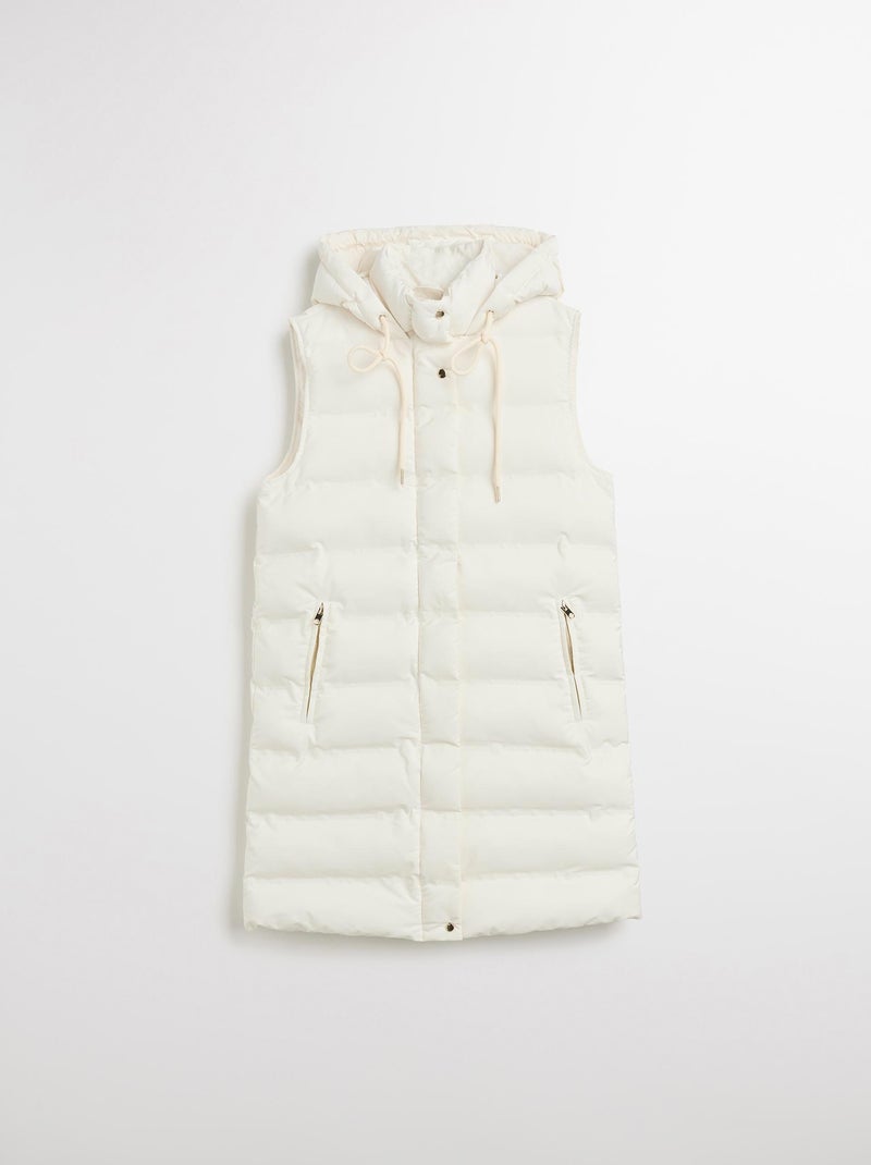 Gilet à capuche matelassé, MO Fashion Beige - Kiabi