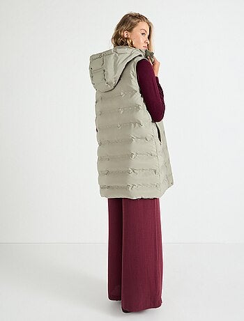 Gilet à capuche matelassé, MO Fashion