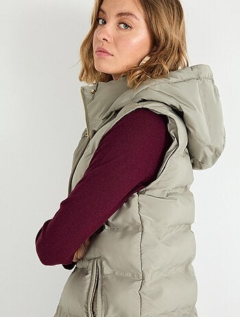 Gilet à capuche matelassé, MO Fashion