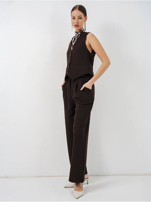 Gilet à col en v boutonné bdart - Kiabi