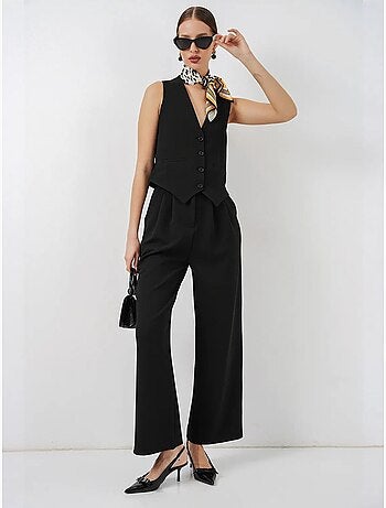 Gilet à col en v boutonné bdart