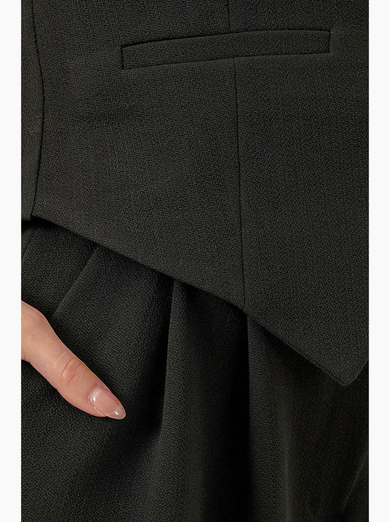Gilet à col en v boutonné bdart Noir - Kiabi
