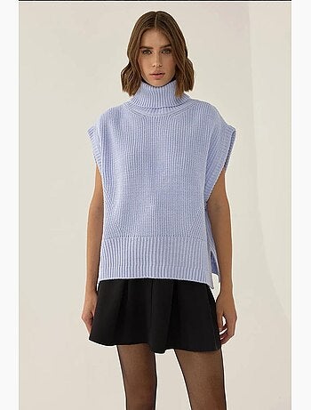 Gilet à col roulé coupe décontractée hiccup