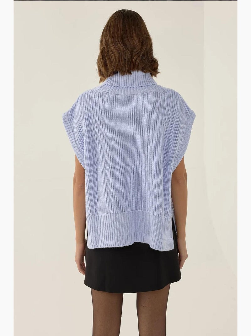 Gilet à col roulé coupe décontractée hiccup Bleu - Kiabi
