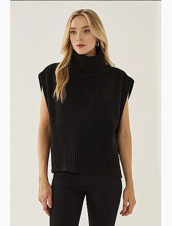 Gilet à col roulé coupe décontractée hiccup