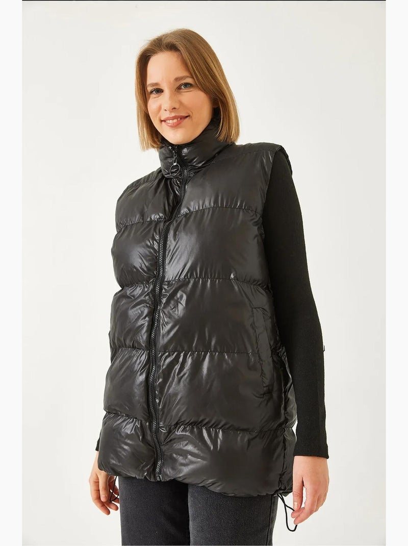Gilet à double poche zippée lucci Noir - Kiabi