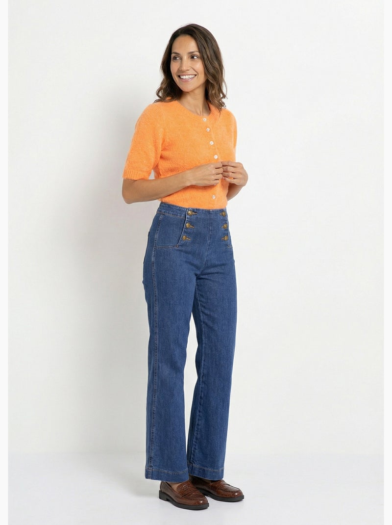 Gilet à manches courtes avec laine - AFIBEL Orange - Kiabi