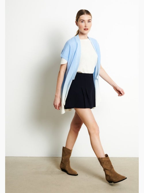 Gilet à manches courtes femme 100% cachemire déjaugé tye & dye - AVA 11A - Kiabi