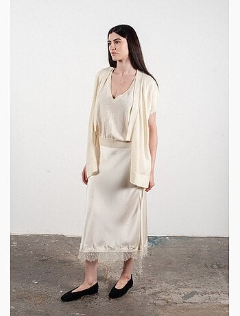 Gilet à manches courtes femme 100% cachemire & laine ultrafin - KELLY 5