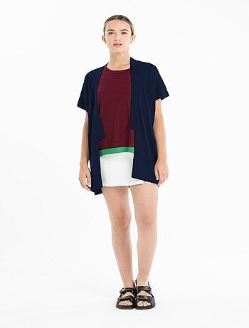 Gilet à manches courtes femme 100% cachemire & laine ultrafin - KELLY 5