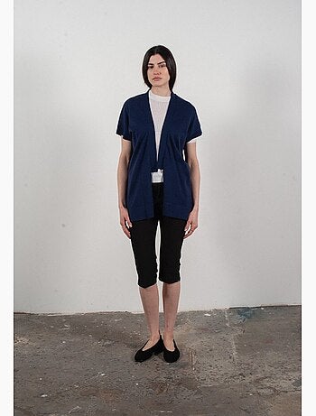 Gilet à manches courtes femme 100% cachemire & laine ultrafin - KELLY 5