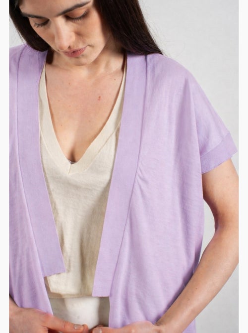 Gilet à manches courtes femme 100% cachemire & laine ultrafin - KELLY 5 - Kiabi