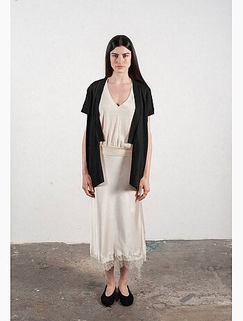 Gilet à manches courtes femme 100% cachemire & laine ultrafin - KELLY 5
