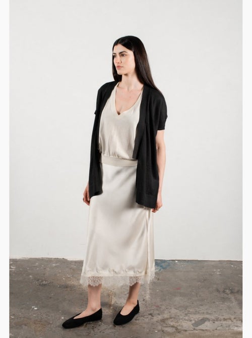 Gilet à manches courtes femme 100% cachemire & laine ultrafin - KELLY 5 - Kiabi