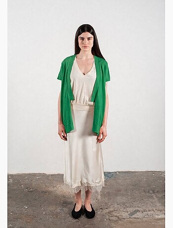 Gilet à manches courtes femme 100% cachemire & laine ultrafin - KELLY 5