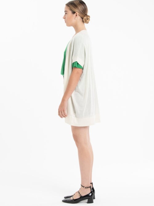 Gilet à manches courtes femme en cachemire & laine ultrafin - KELLY 5 - Kiabi