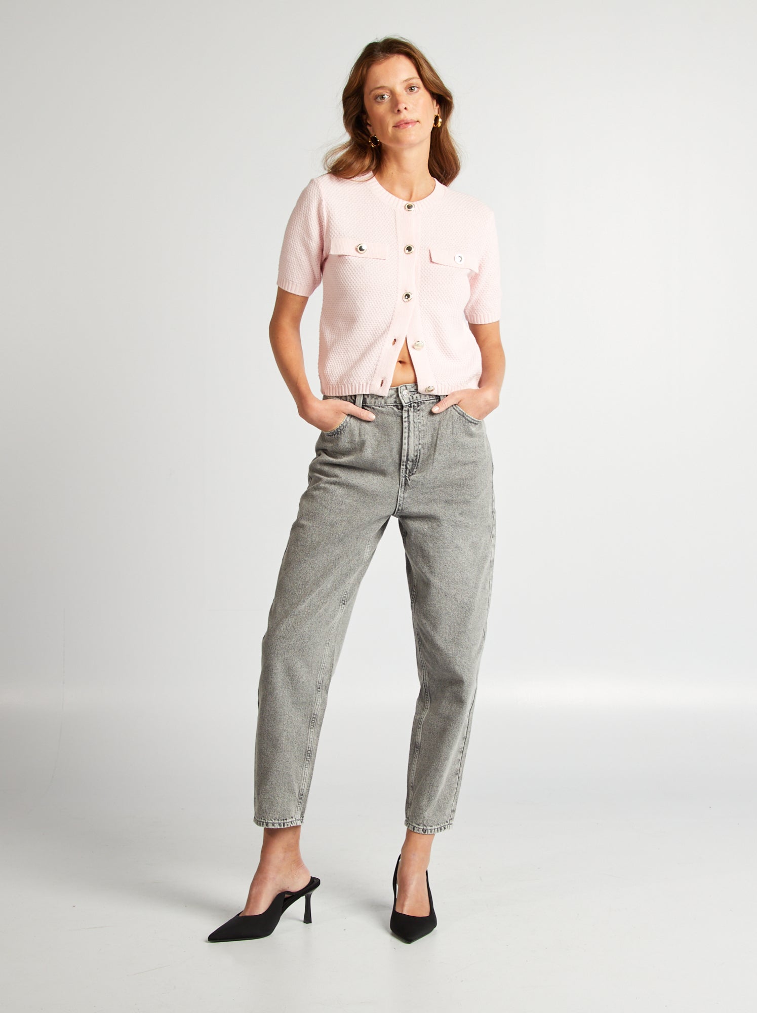 Chemise Équitation Manches Courtes Rose Irideon Femme Taille M - Occasion