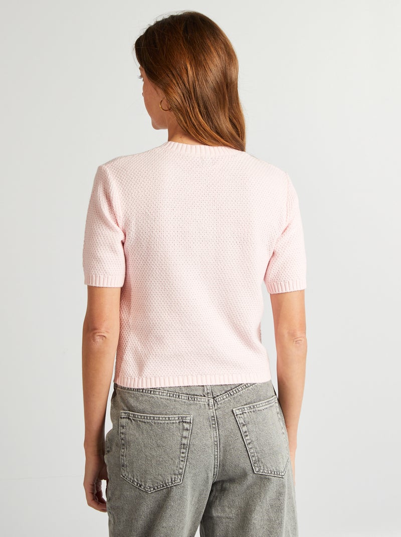 Gilet à manches courtes ROSE - Kiabi